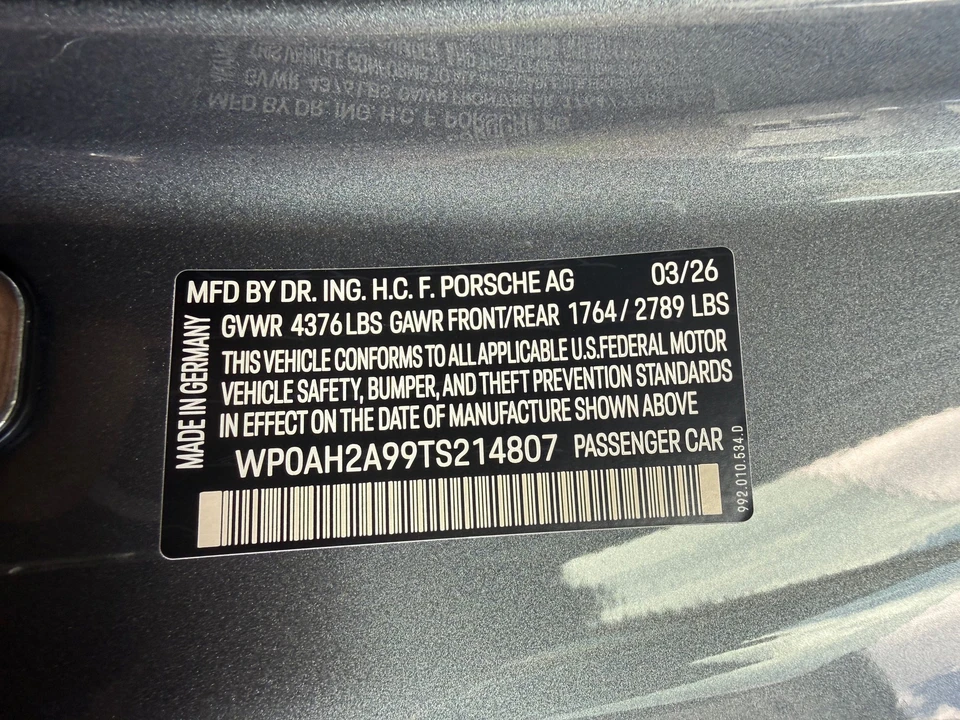 2026 Porsche 992 Carrera S - Image 21 of 25