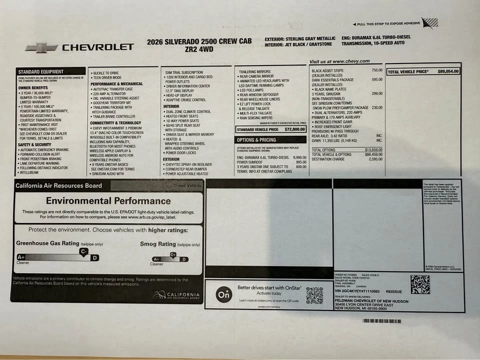 2026 Chevrolet Silverado Heavy Duty 4th Gen - Image 12 of 12