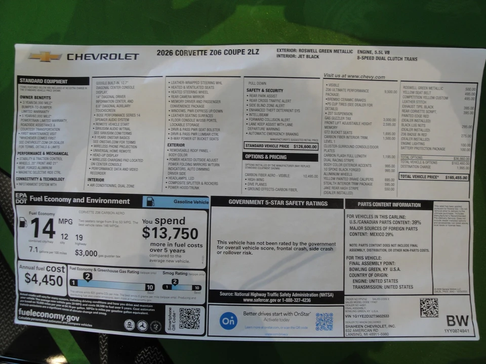 2026 Chevrolet Corvette C8 - Image 21 of 21