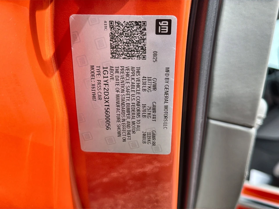 2026 Chevrolet Corvette C8 Z06 - Image 30 of 31