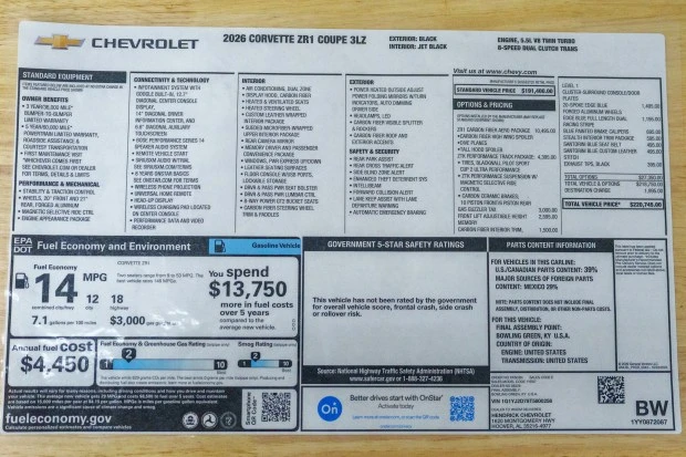 2026 Chevrolet Corvette C8 ZR1 - Image 9 of 9