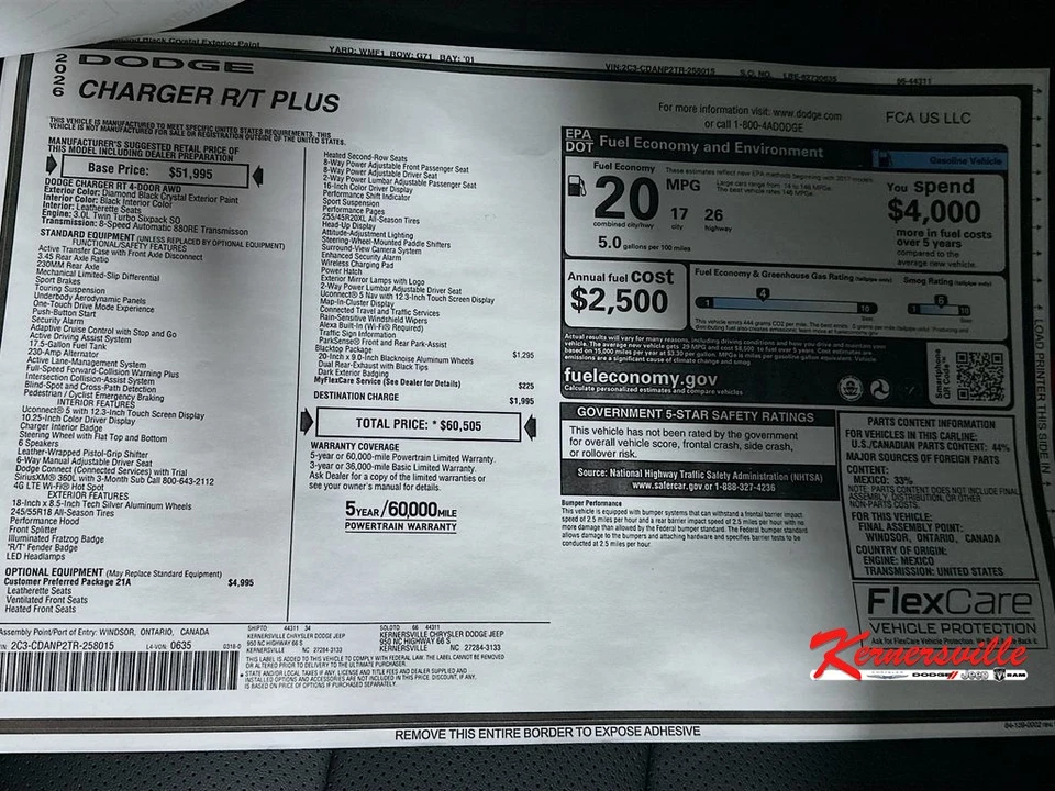 2026 Dodge Charger 8th Gen - Image 21 of 24