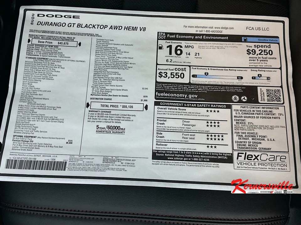 2026 Dodge Durango 3rd Gen - Image 21 of 22