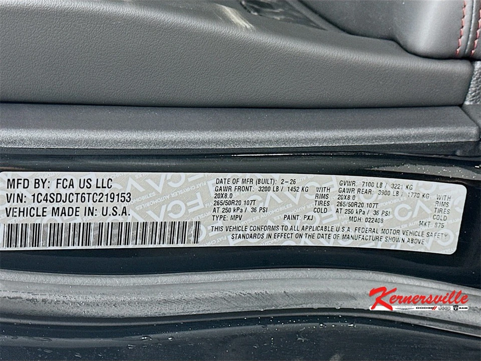 2026 Dodge Durango 3rd Gen - Image 19 of 21