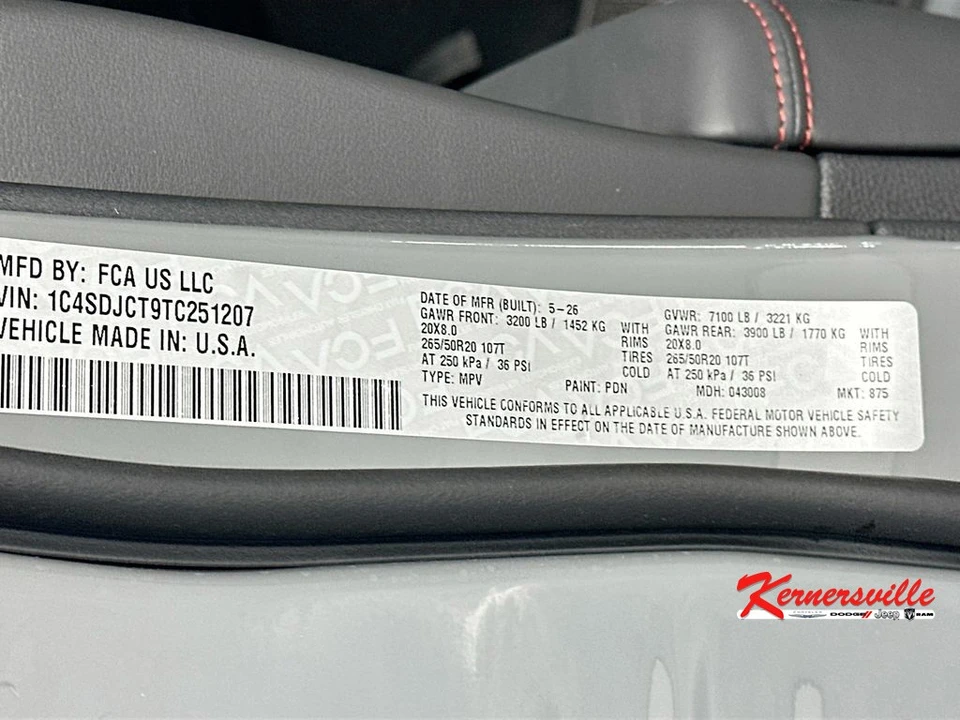 2026 Dodge Durango 3rd Gen - Image 19 of 22