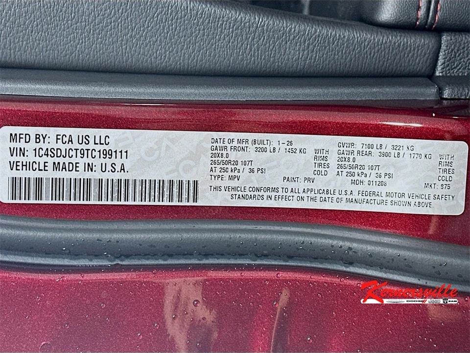 2026 Dodge Durango 3rd Gen - Image 19 of 21