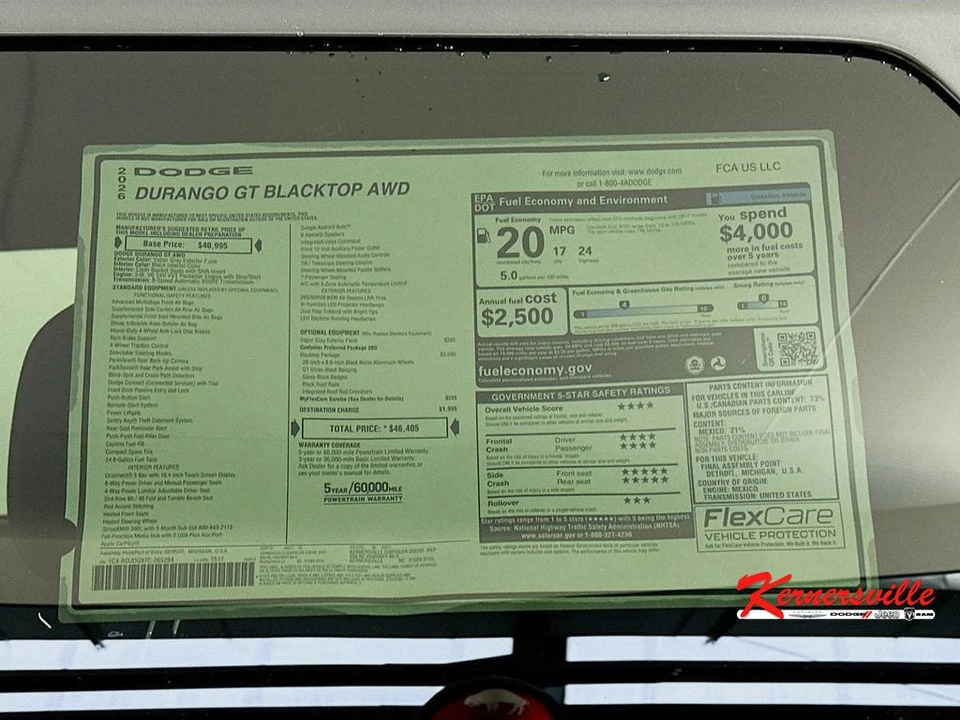 2026 Dodge Durango 3rd Gen - Image 20 of 21