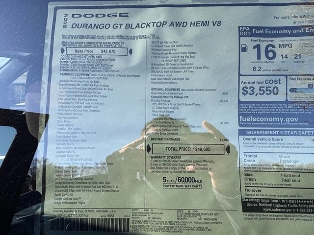 2026 Dodge Durango 3rd Gen - Image 31 of 31