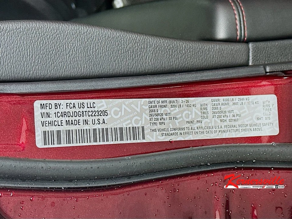 2026 Dodge Durango 3rd Gen - Image 19 of 21