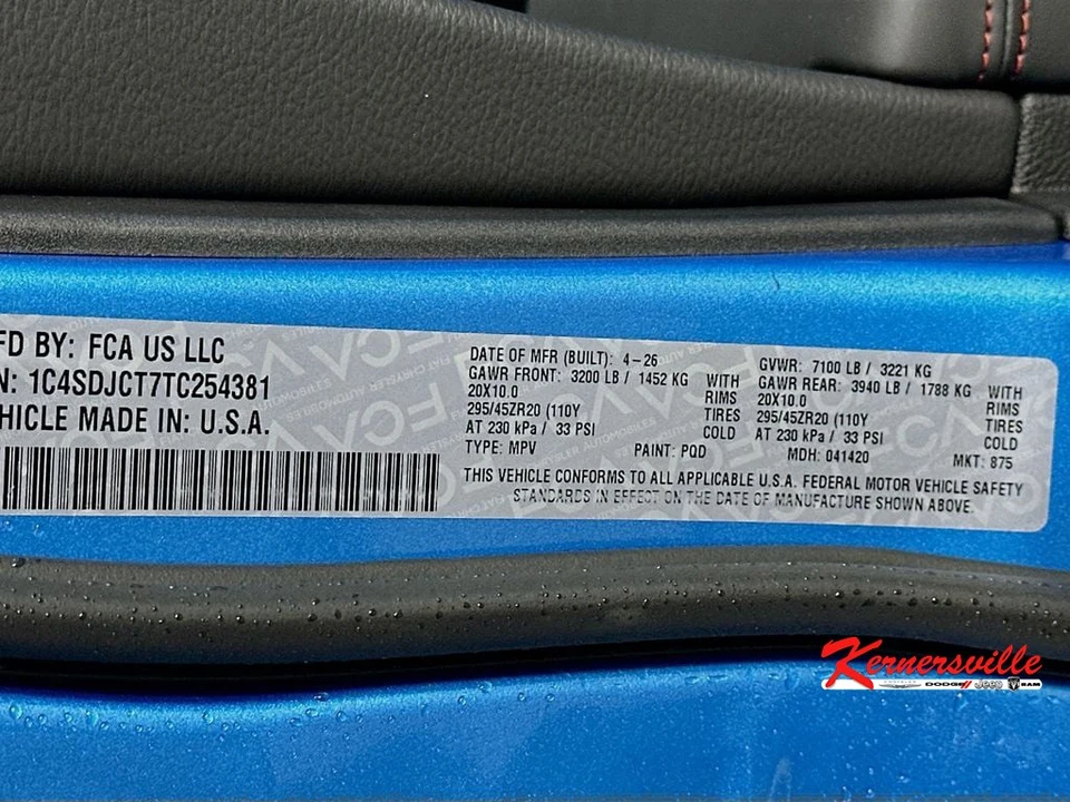 2026 Dodge Durango 3rd Gen - Image 19 of 23