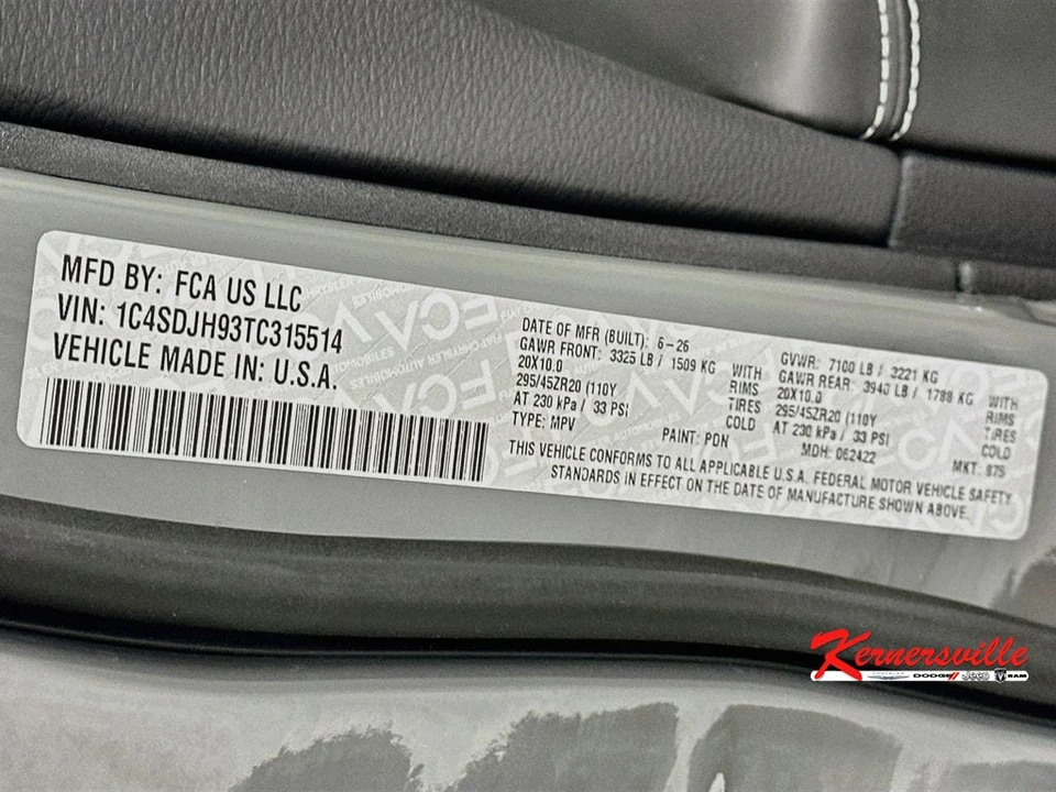 2026 Dodge Durango SRT Hellcat 3rd Gen - Image 19 of 23