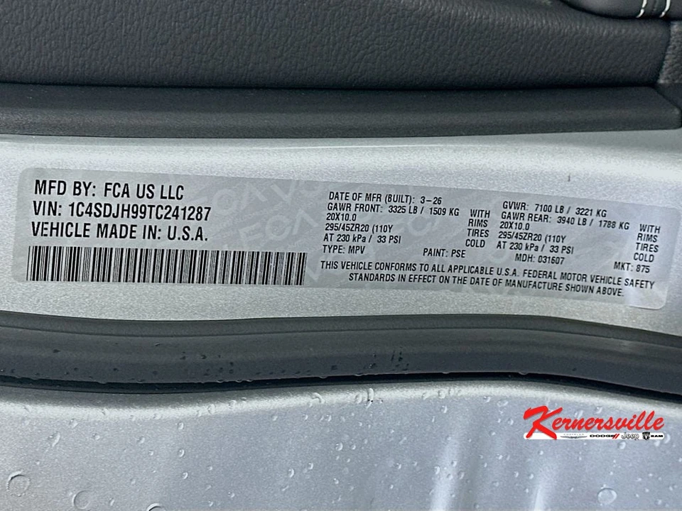 2026 Dodge Durango SRT Hellcat 3rd Gen - Image 19 of 24