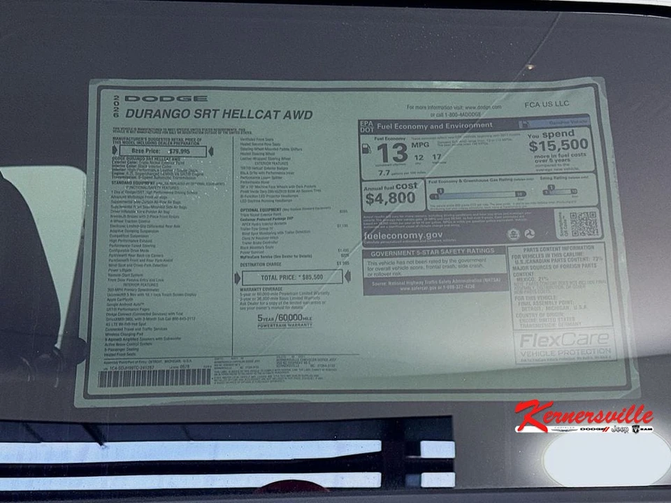 2026 Dodge Durango SRT Hellcat 3rd Gen - Image 22 of 24