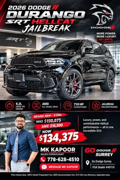2026 Dodge Durango SRT Hellcat Jailbreak