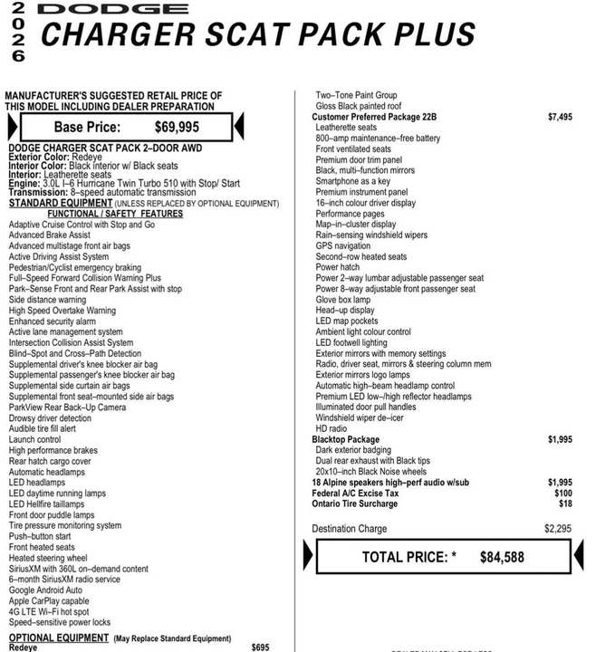 2026 Dodge Charger 8th Gen - Image 18 of 18