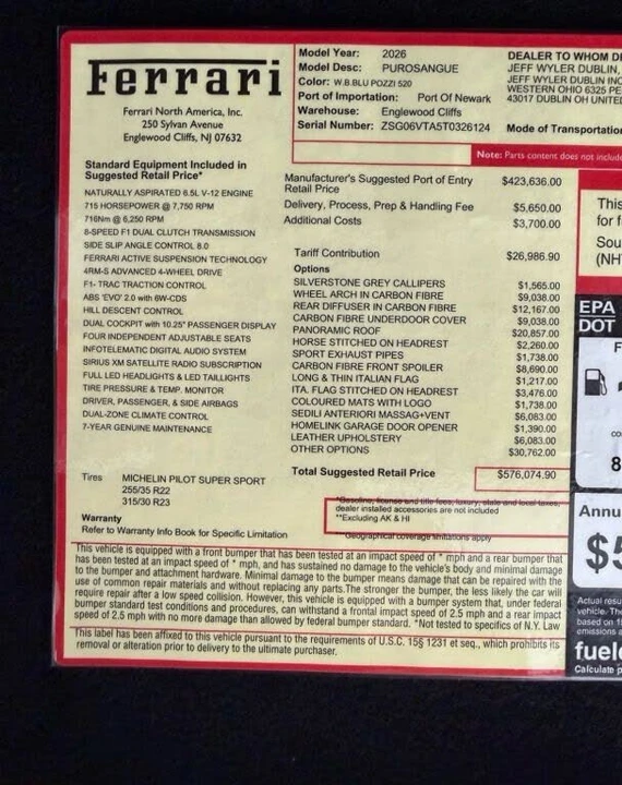 2026 Ferrari Purosangue - Image 28 of 28