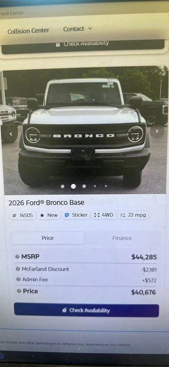 2026 Ford Bronco 6th Gen - Image 3 of 8