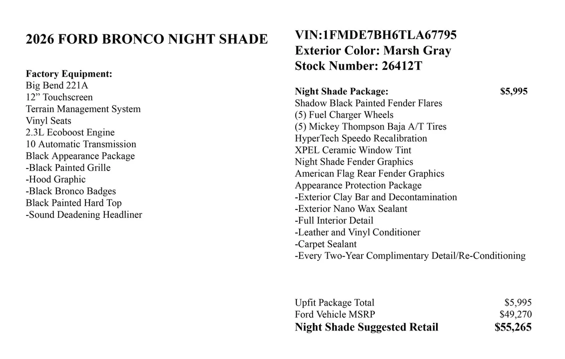 2026 Ford Bronco 6th Gen - Image 4 of 31