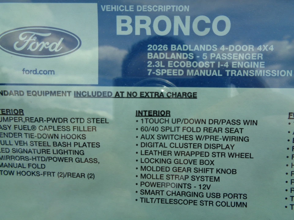 2026 Ford Bronco 6th Gen - Image 21 of 31