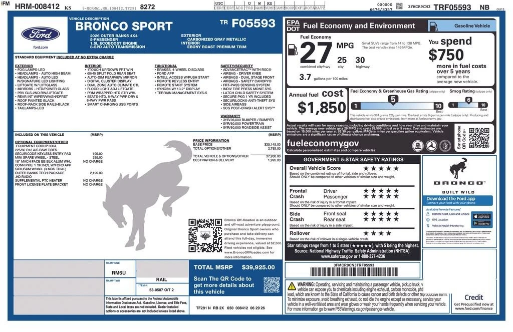 2026 Ford Bronco 6th Gen - Image 29 of 29