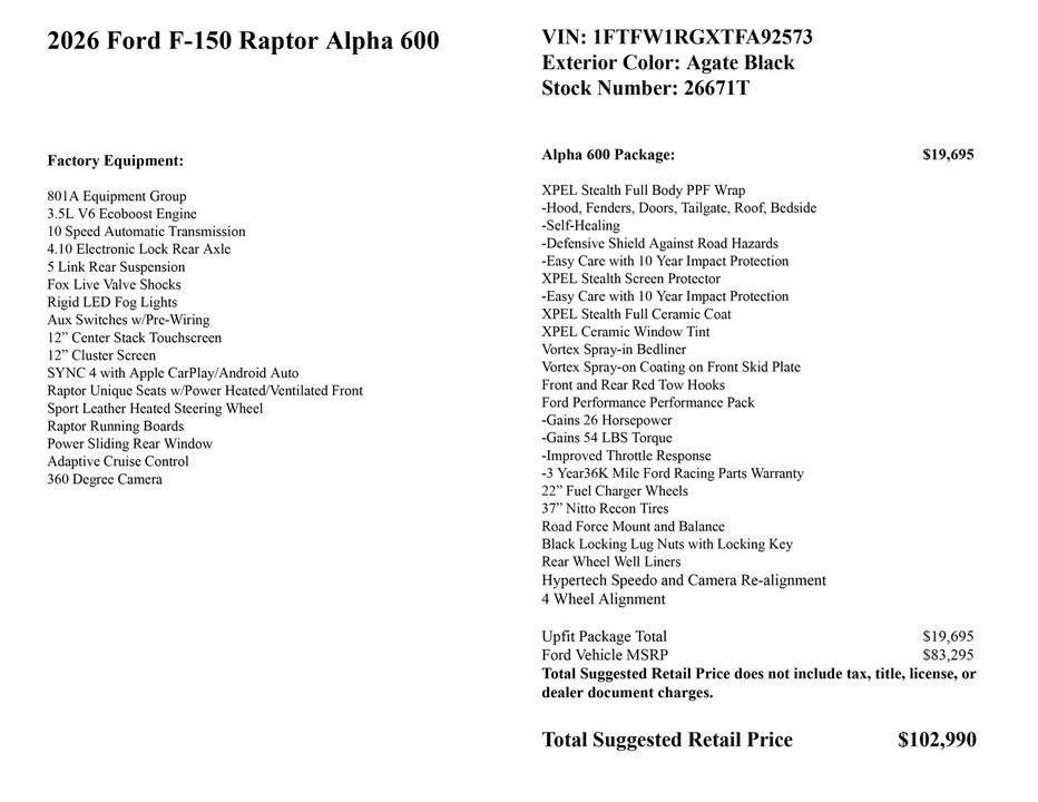 2026 Ford F-150 14th Gen - Image 2 of 31
