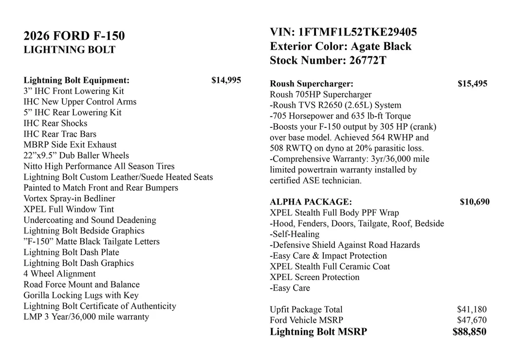 2026 Ford F-150 Lightning 14th Gen - Image 2 of 31