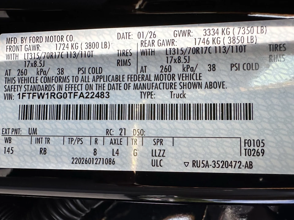 2026 Ford F-150 Raptor 14th Gen - Image 11 of 31
