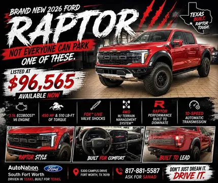 2026 Ford F-150 Raptor Pickup 4D 5 1/2 ft
