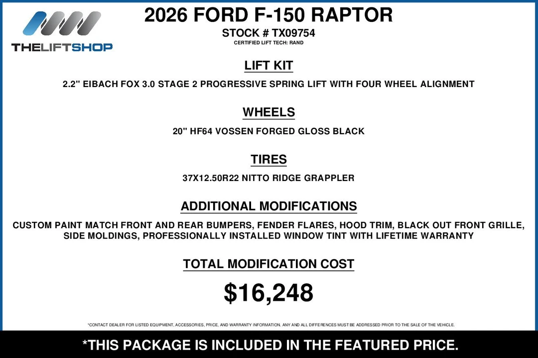 2026 Ford F-150 Raptor 14th Gen - Image 2 of 31