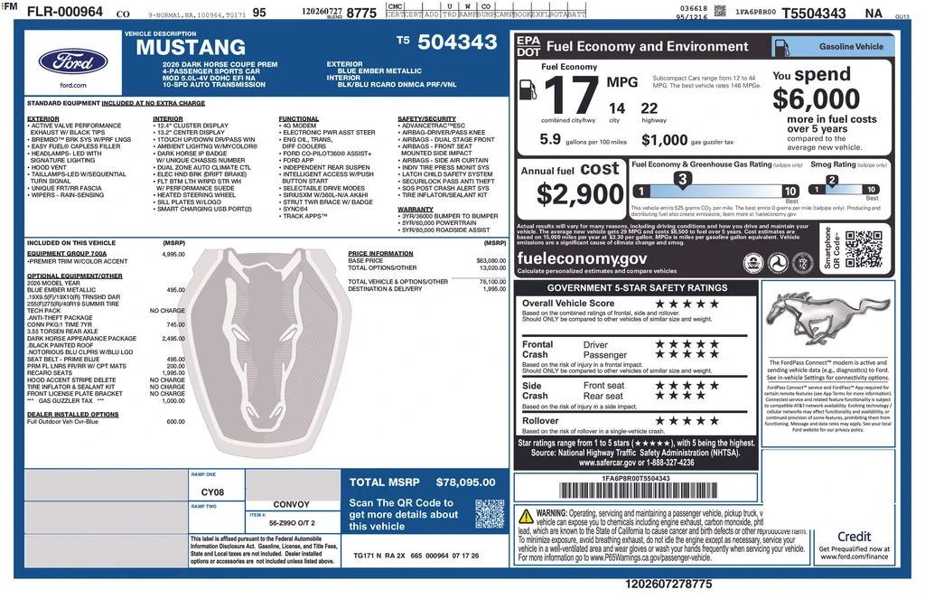 2026 Ford S650 Mustang Dark Horse - Image 23 of 31