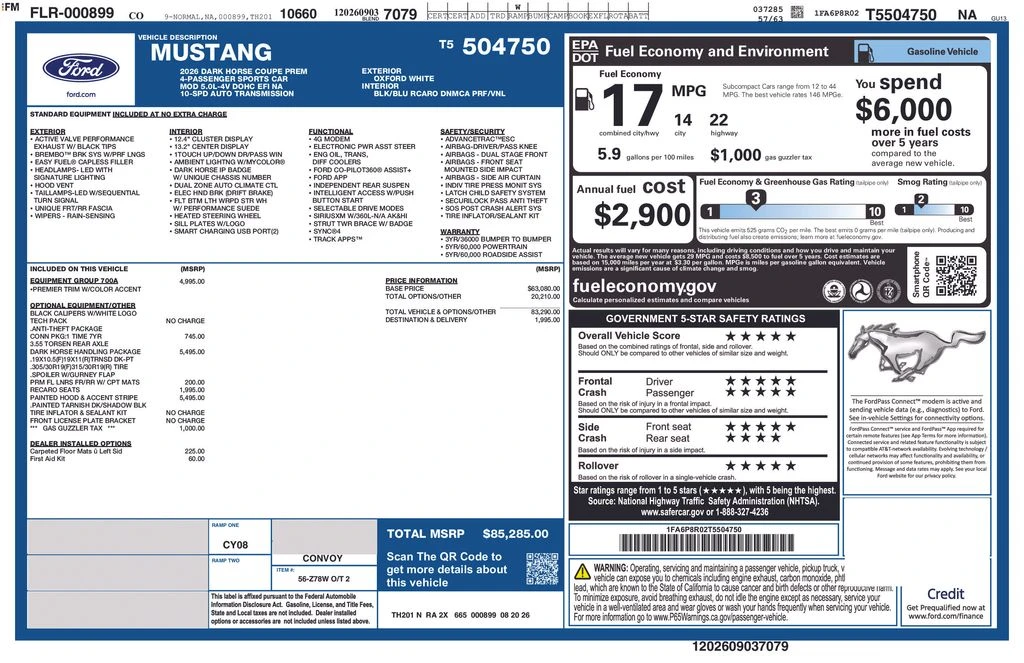 2026 Ford S650 Mustang Dark Horse - Image 23 of 23
