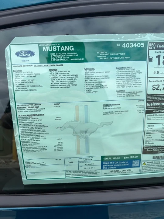2026 Ford S650 Mustang GT - Image 11 of 11
