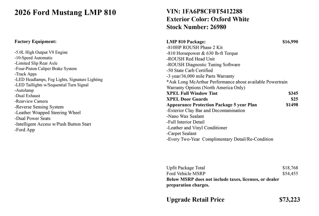 2026 Ford S650 Mustang - Image 2 of 31