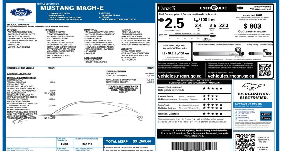 2026 Ford Mustang Mach-E - Image 3 of 3