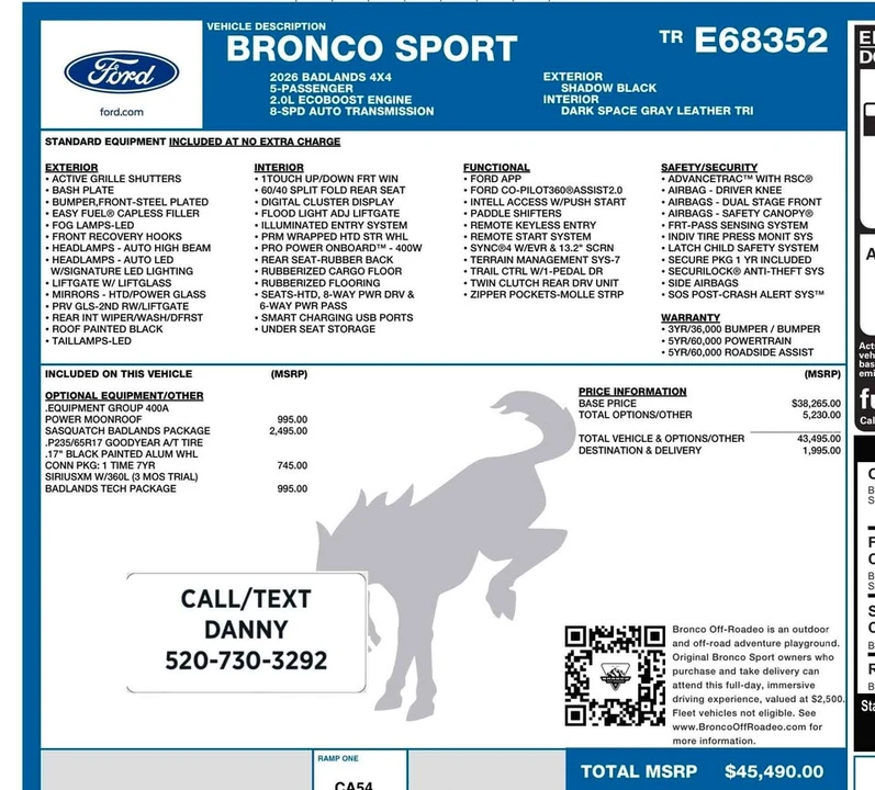 2026 Ford Bronco Sport - Image 18 of 19