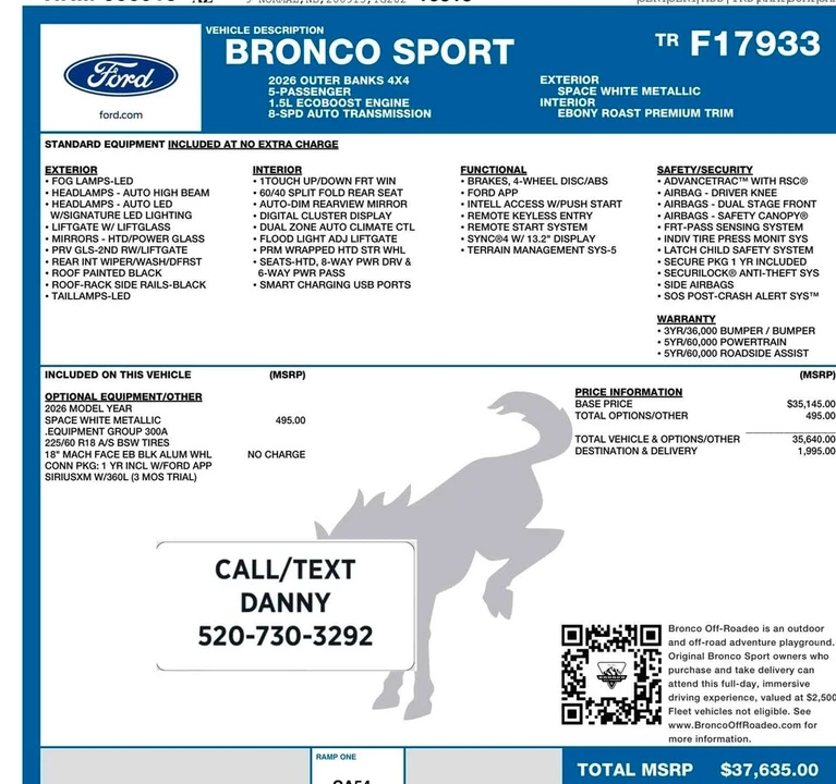 2026 Ford Bronco Sport - Image 18 of 19