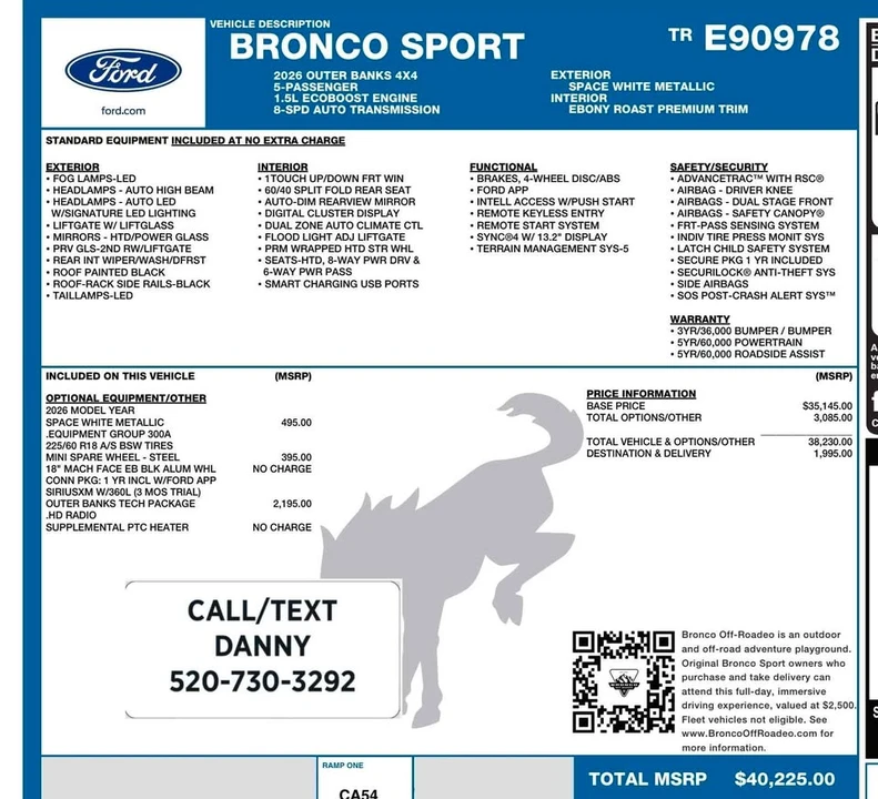 2026 Ford Bronco Sport - Image 18 of 19