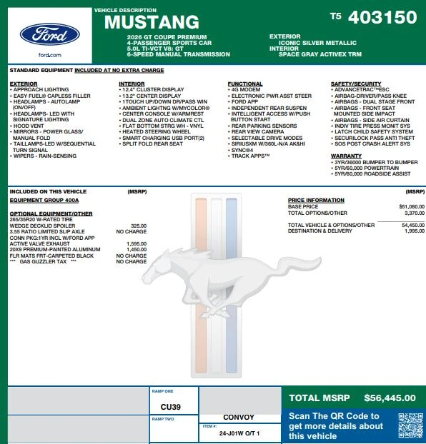 2026 Ford S650 Mustang - Image 2 of 17