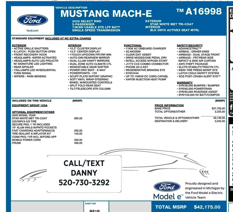 2026 Ford Mustang Mach-E - Image 18 of 19