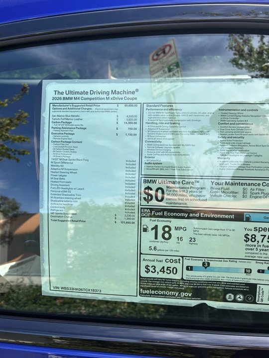 2026 BMW G82/G83 M4 - Image 12 of 18