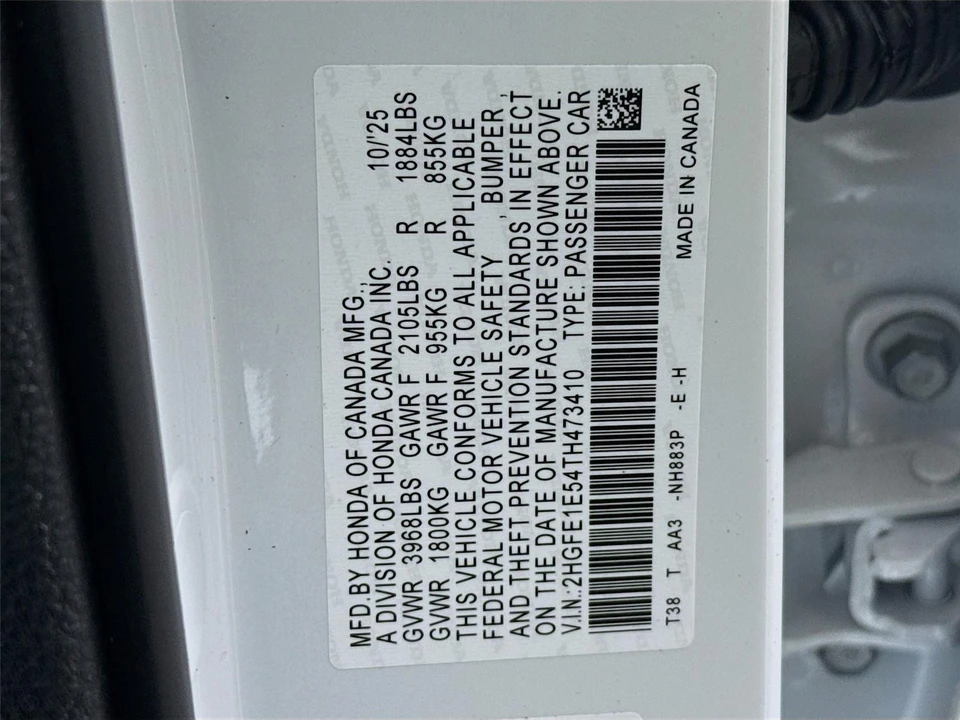 2026 Honda Civic 11th Gen - Image 14 of 15