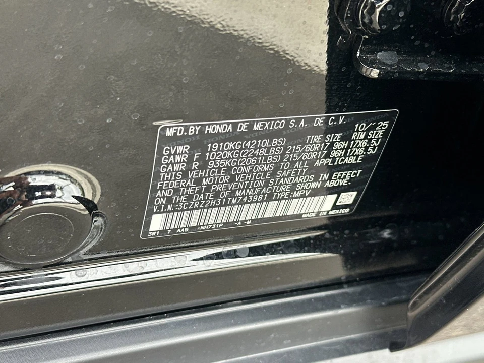 2026 Honda HR-V 3rd Gen - Image 31 of 31