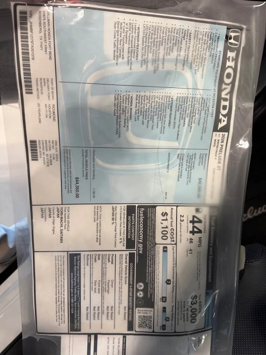 2026 Honda Prelude - Image 7 of 7