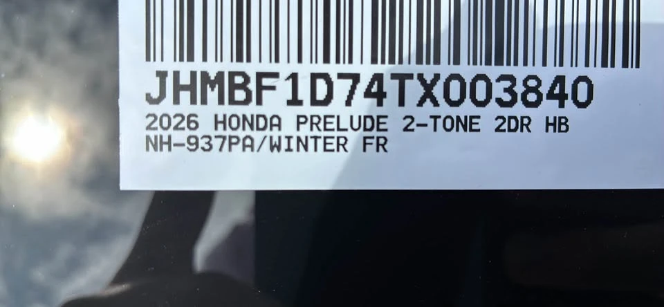 2026 Honda Prelude - Image 8 of 8