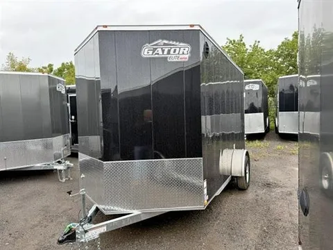 2026 Jensen Gator Elite 7x12-3.5K Single Axle Ramp Door