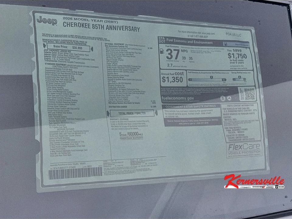 2026 Jeep Cherokee - Image 21 of 22