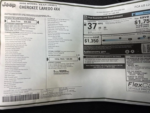2026 Jeep Cherokee - Image 27 of 29