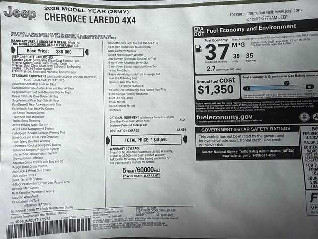 2026 Jeep Cherokee - Image 27 of 29
