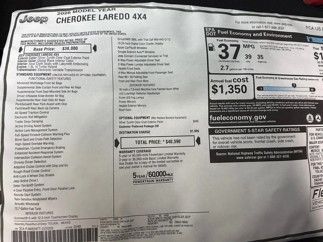 2026 Jeep Cherokee - Image 27 of 29