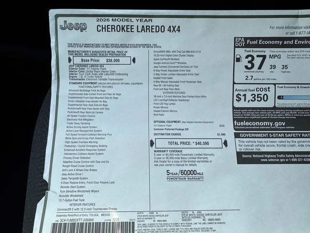 2026 Jeep Cherokee - Image 30 of 31